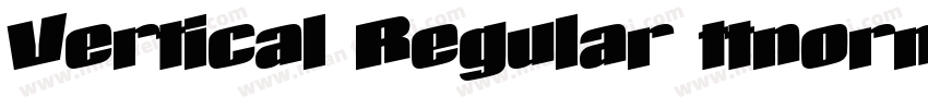 Vertical Regular ttnorm字体转换